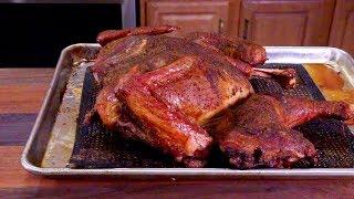 Creole Butter Injected Cajun Smoked Turkey (Pit Boss) - THANKSGIVING