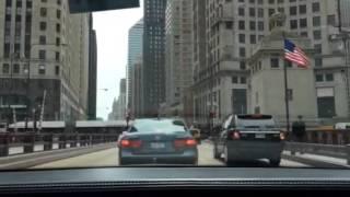 The hearse on the Magnificent Mile