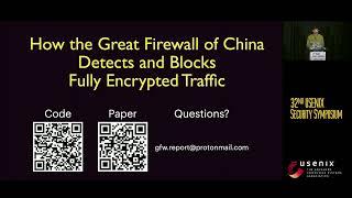 USENIX Security '23 - How the Great Firewall of China Detects and Blocks Fully Encrypted Traffic