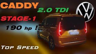 VW CADDY V (2021) STAGE-1 2.0 TDI (190 hp) Acceleration & Top speed