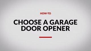 How to Choose a Garage Door Opener (4 Steps)