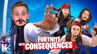 Loser Becomes Jack Sparrow (Family Fortnite with Consequences)