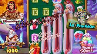 BONUSHUNT 15 Spiele OPENING - FROHE WEIHNACHTEN Gewinnspiel