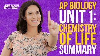 AP Biology Unit 1: Chemistry of Life Summary