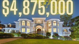 FULL TOUR OF A $4.8M GORGEOUS MEDITERRANEAN MEGA MANSION IN ALPINE, NJ!