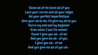 John Legend - All Of Me (Lyrics HD)