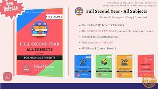 [New Release] - Second Year Bundle | MedNotes Ebooks