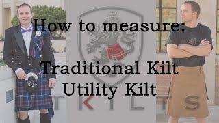 How to measure for a utility kilt or traditional kilt - UT Kilts