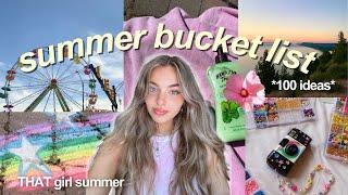 the *ultimate* SUMMER BUCKET LIST   100 ideas for a hot girl summer