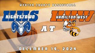 High School Basketball | Hightstown Rams Boys at Hamilton West Hornets 12/19/24