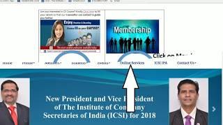 ICSI How to Update the Member Photo and Signature with the help of www.icsi.edu