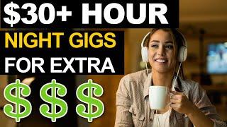 20 HIGH PAYING Flexible Work At Home NIGHT JOBS : PAYING $30 AND UP!