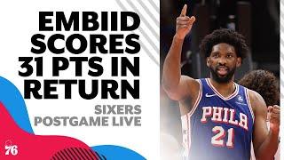 Embiid's 31 points, Maxey's first triple-double help Sixers beat Bulls | Sixers Postgame Live