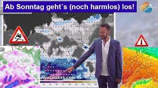 Ab Sonntag geht es los (noch harmlos), dann Sturm, Regen & Schnee! Wettervorhersage 15.-22.11.2024.