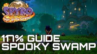 Spyro 3 Year Of The Dragon (Reignited) 117% Guide SPOOKY SWAMP (ALL GEMS, EGGS...)