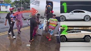 Davido Set To Touchdown Lagos As His Cyber Truck Arrive His Banana Island Mansion