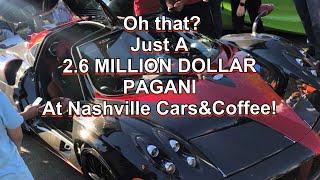 Bringing a Pagani to cars and coffee for all of us to enjoy!