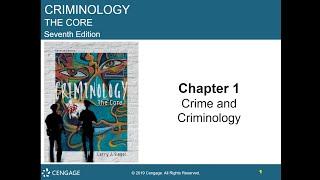 Chapter 01 Lecture on Crime and Criminology