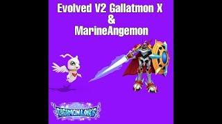 Digimon Links Version Upgrade Dukemon X & MarineAngemon