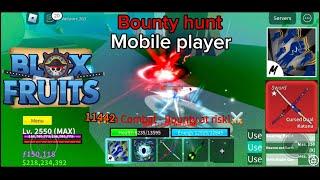 Bounty hunt in mobile with cdk  | mobile player | blox fruits | pvp