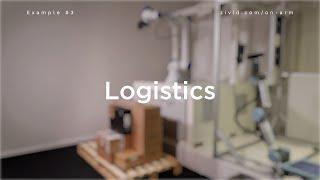 Robotic logistics | Robot mounted 3D camera example - by Zivid