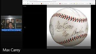 Max Carey Autograph Analysis