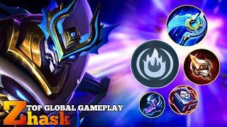 38 Kills Full Gameplay!! Top Global Build ang emblem 2024 MLBB | Zhask Global 2024 Gameplay