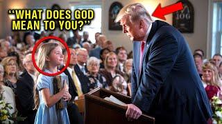 A Little Girl Asks Trump About God – His Response Brings Her To Tears!