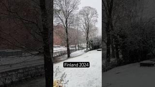 Finland Winter 2024  ️ #finland #winter2024 #snowfall