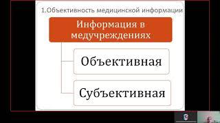 ЛД Лекция8 Требования к представлению медицинской информации