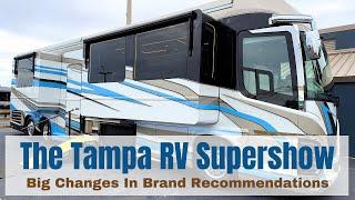 The Tampa RV Supershow - Big Changes In My Recommended Brands Lists!