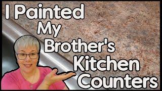 How to Paint Countertops - Looks Like Granite - Less than $50 !!