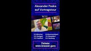 Alexander Peske auf Vortragstour in Deutschland  |  Einblicke in KRASSER GURU Backstage