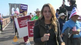 Demonstrators call for US immigration reform