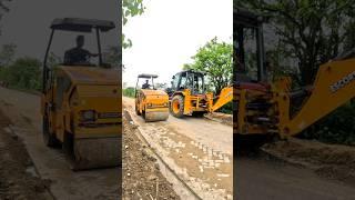 mini roller & jcb machine working video  #jcb #roller #tractor