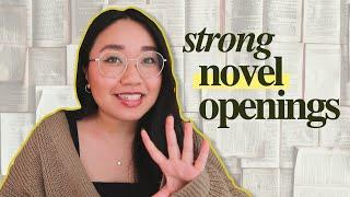 tips for writing a strong novel opening (in 3 steps) 