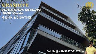 MASSIVE 1000 YARDS HOUSE IN SOUTH DELHI | 1000 Yards Luxury Property in Hauz Khas Enclave #URE