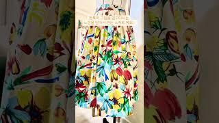Box plated skirt with beautiful flower printing fabric  #옷만들기#쏘잉#sewing#makingclothes #with_koko_