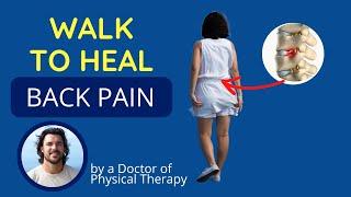 Tips to Walk with a Herniated Disc, Sciatica or SI Joint Pain | Best Exercise for Back Pain