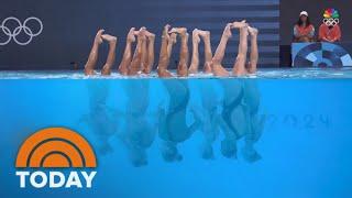 US artistic swimmers moonwalk upside-down to ‘Smooth Criminal’