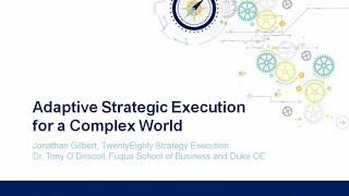 Webinar: Adaptive Strategic Execution for a Complex World