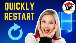 How to Create Restart Shortcut button in windows 2022|Skill up|