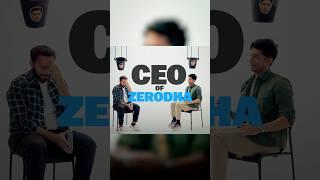 Who Is The CEO Of Zerodha? #financewithsharan #shorts