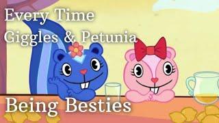 Every time Giggles & Petunia being besties | Happy Tree Friends