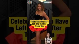 Celebrities who have left the US after trump won #celebrities #celebrityscoop #shortsviral