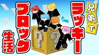 ラッキーブロックの世界で一週間兄弟生活したらめちゃくちゃ楽しすぎたWWWWW【すとぷり】【マイクラ/まいくら】