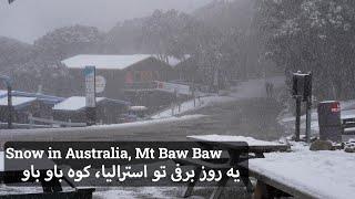 برف تو استرالیا، خواستیم بریم کوهنوری برف اومد! | Snowy Mount Baw Baw in Victoria, Australia