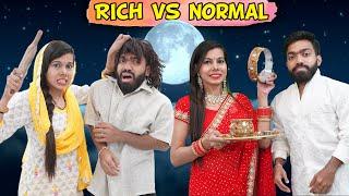 Karwachauth Rich vs Normal | Sanjhalika Vlog