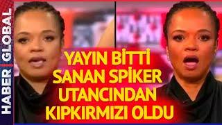 Canlı Yayının Bittiği Sanan Spiker Öyle Bir Hareket Yaptı ki... Tüm Dünya Bu Görüntüleri İzledi