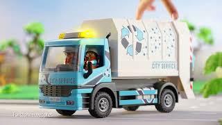  Camion poubelle avec effets lumineux - PLAYMOBIL en Français